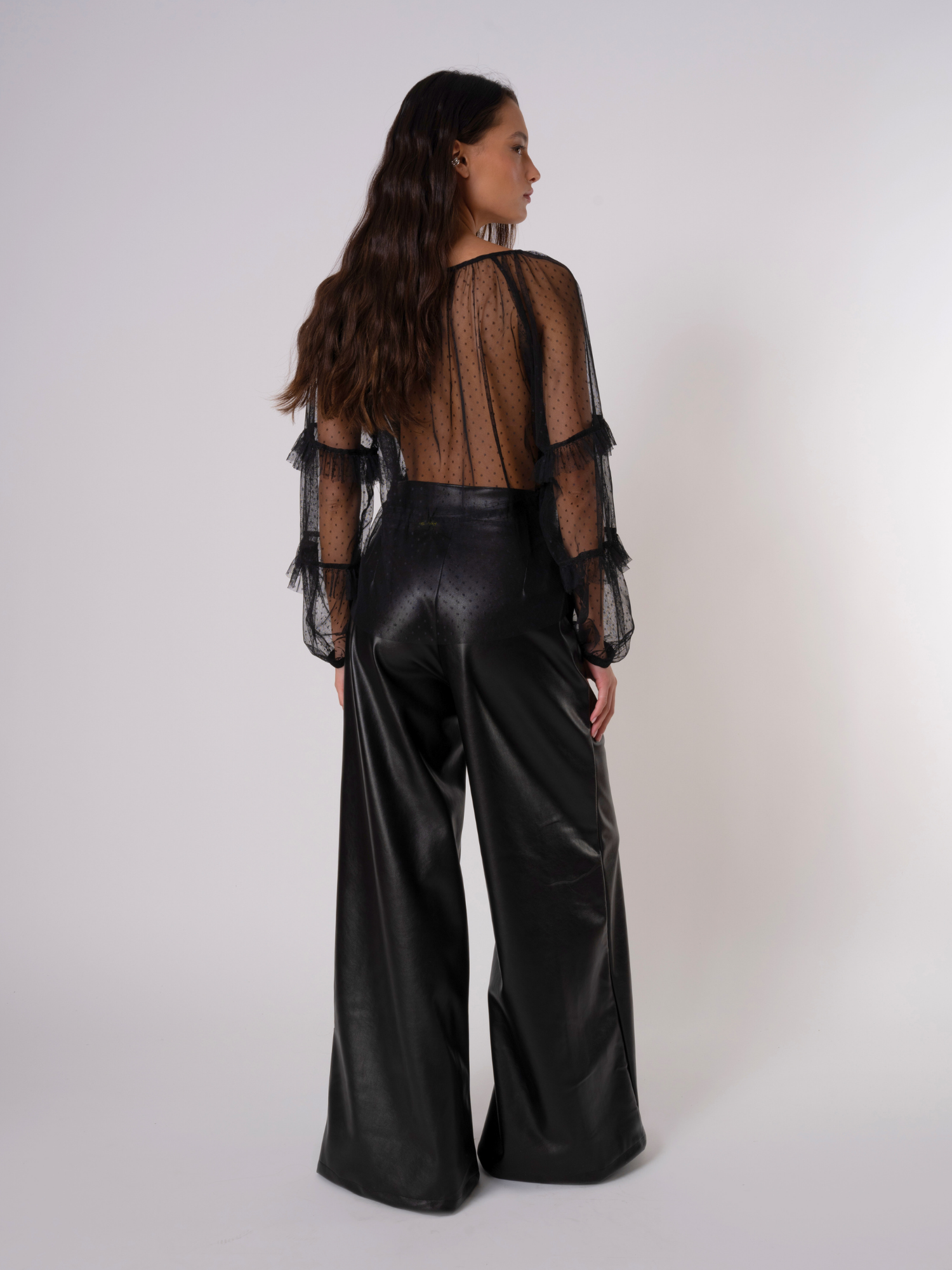 PANTALON GIULIA ECOCUERO NEGRO