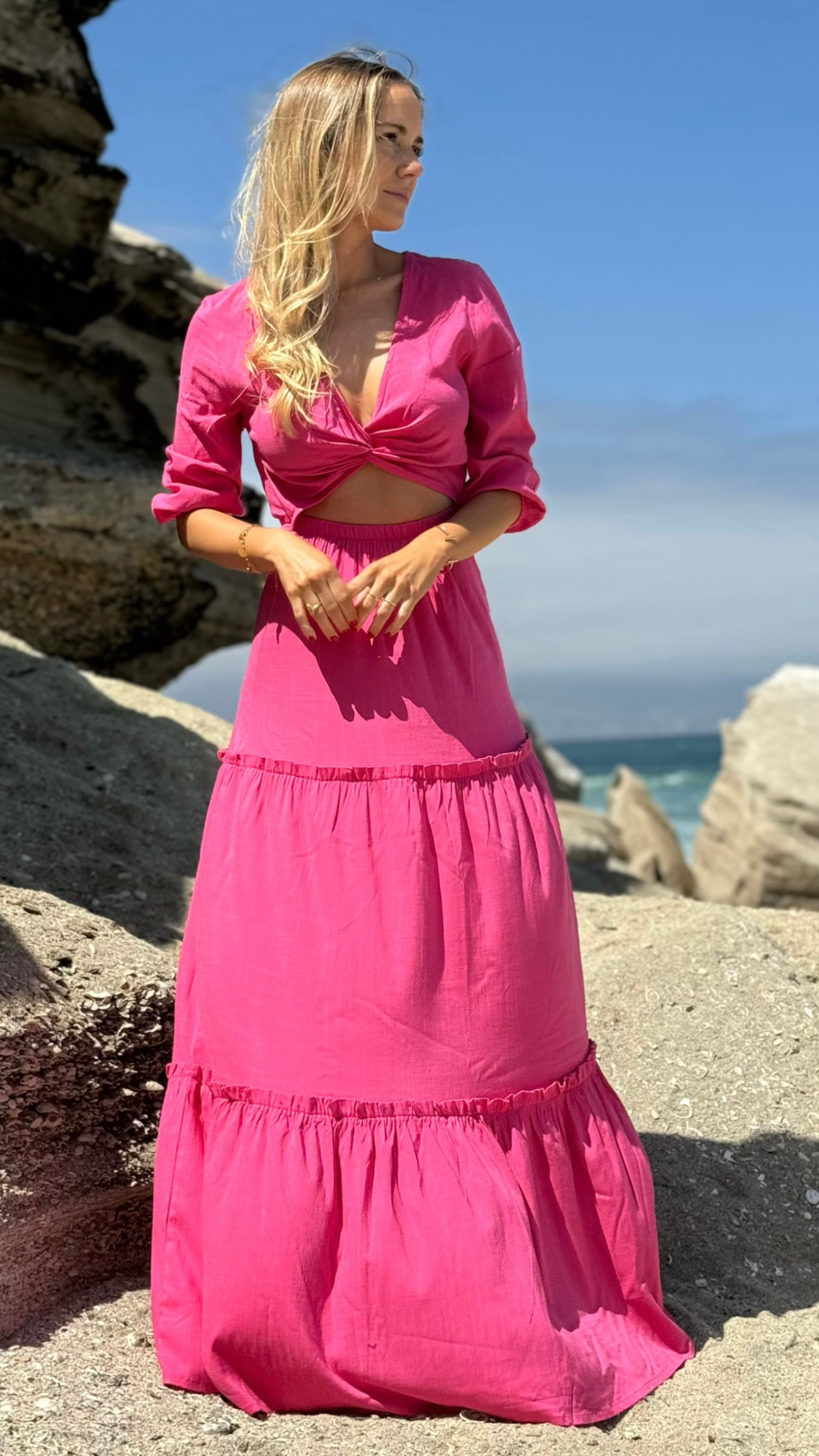 VESTIDO RAISSA FUCSIA