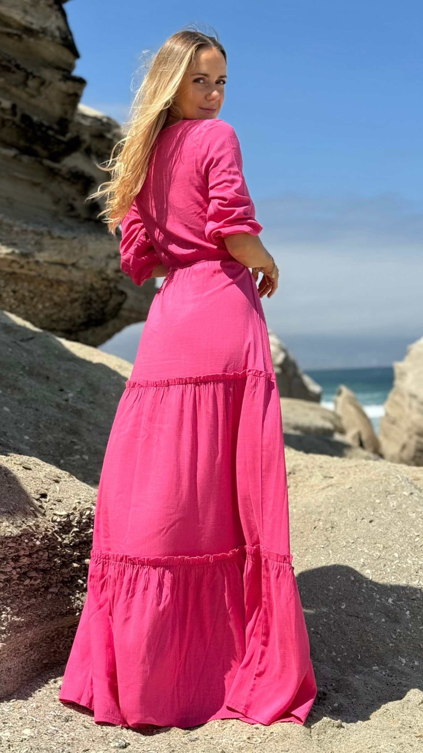 VESTIDO RAISSA FUCSIA