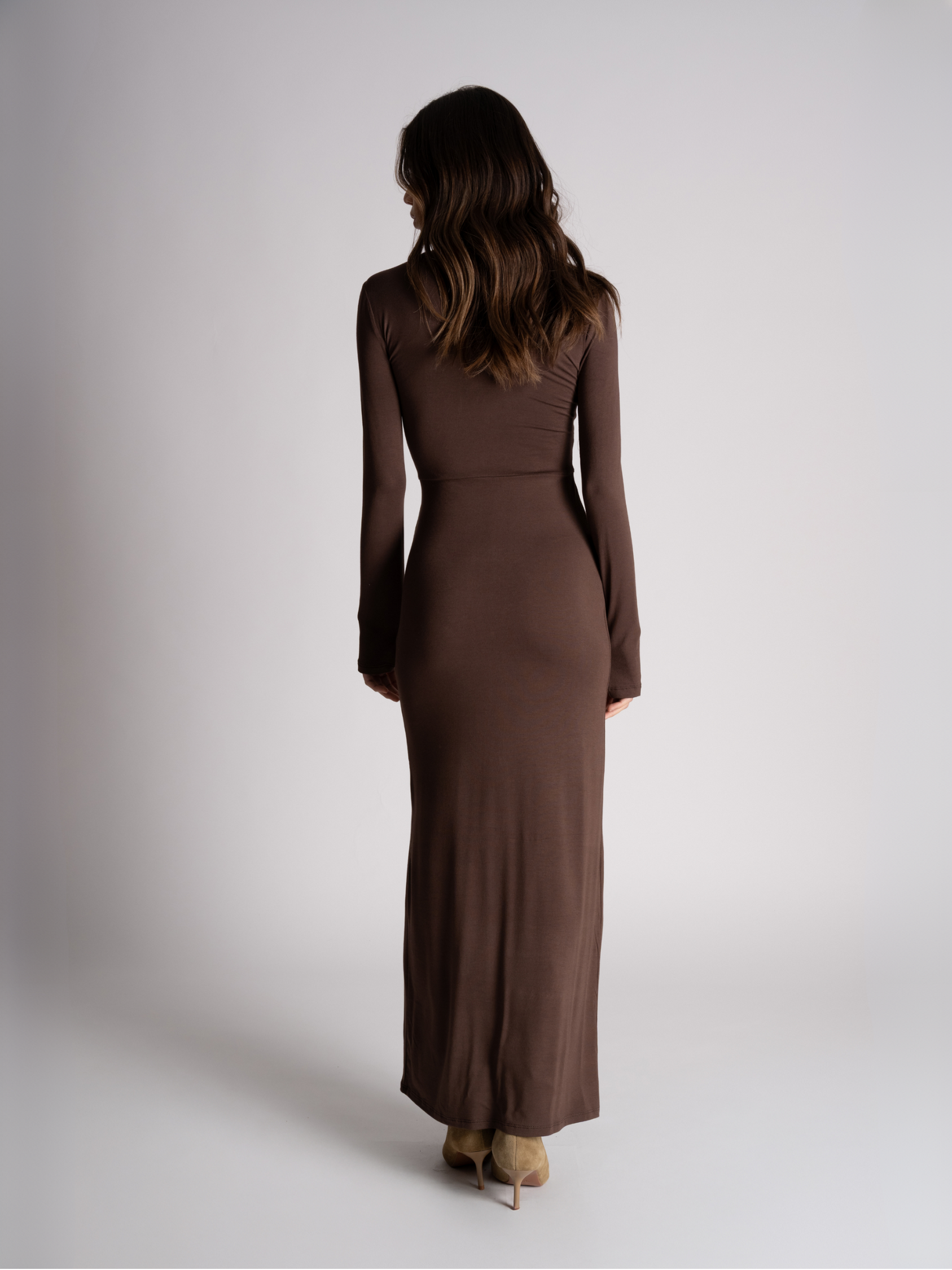 VESTIDO CHIARA CAFÉ